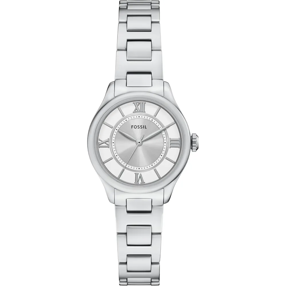Fossil reloj de cuarzo Gilmore para mujer, acero inoxidable | Plateado
