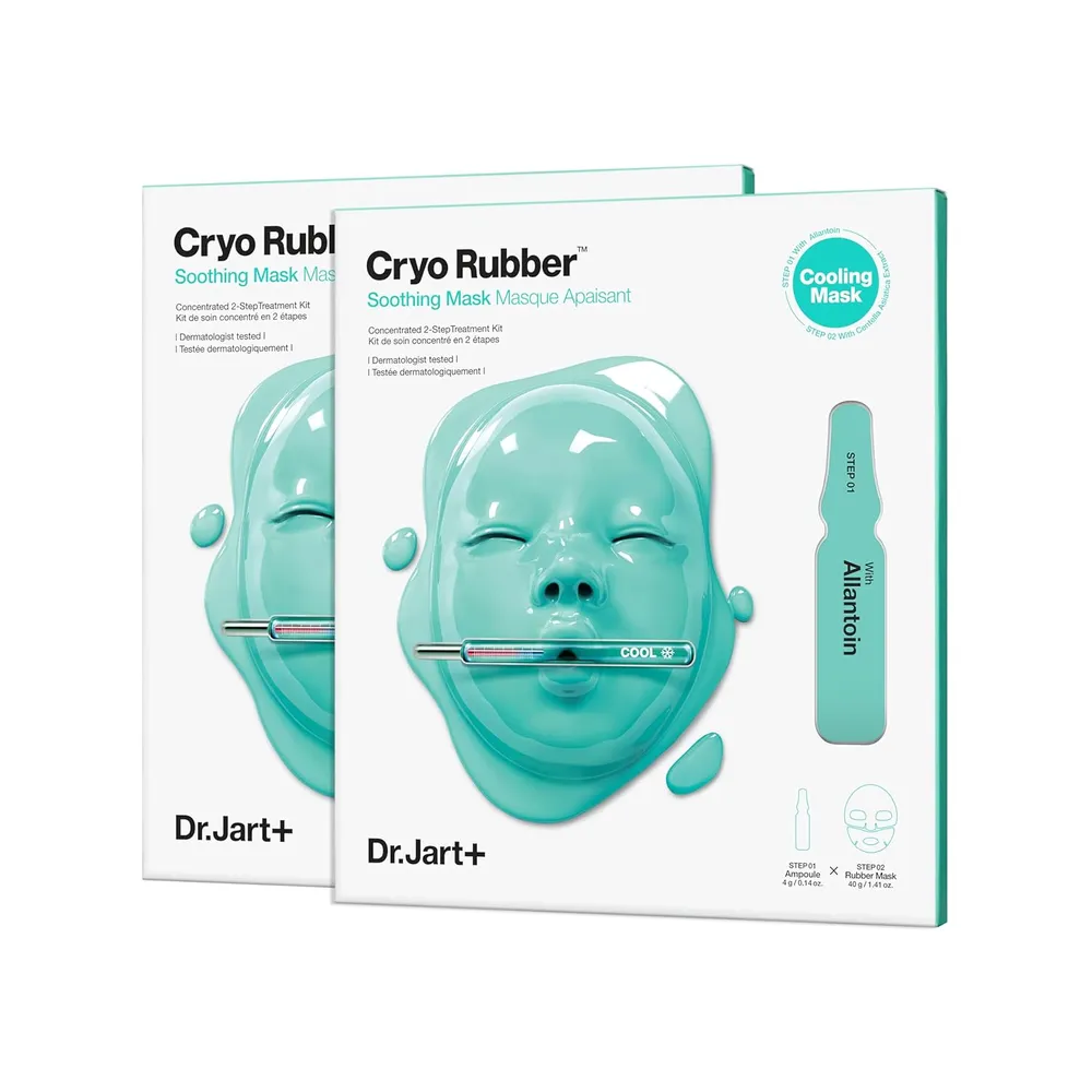 Dr. Jart+ Mascarilla Facial Refrescante de Caucho Criogénico pack 2 | Soothing Mask
