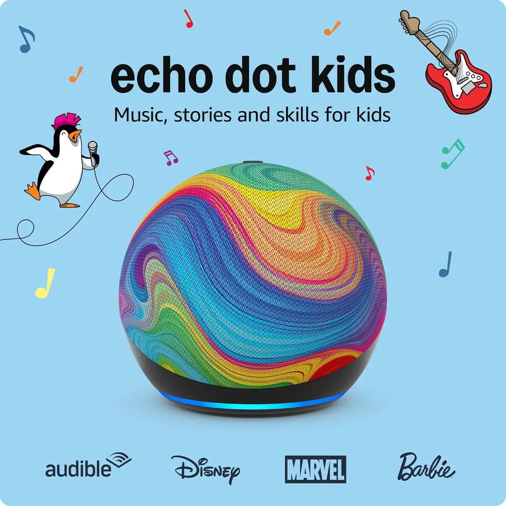 PARLANTE INTELIGENTE AMAZON ECHO DOT KIDS | ARCOÍRIS