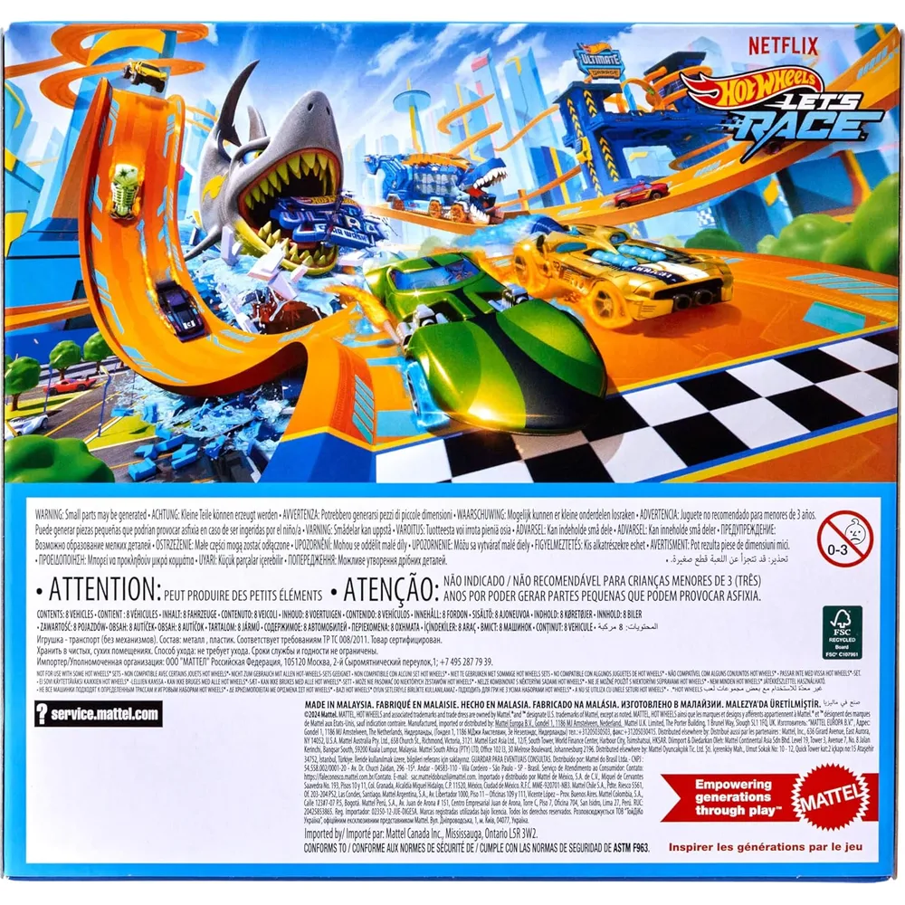 HOT WHEELS AUTO SET 8 PZS