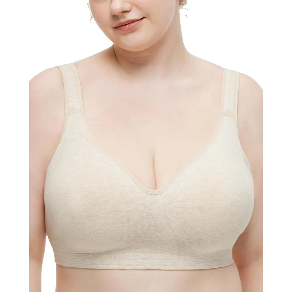 Momcozy brasier algodón cobertura completa | M - Gris