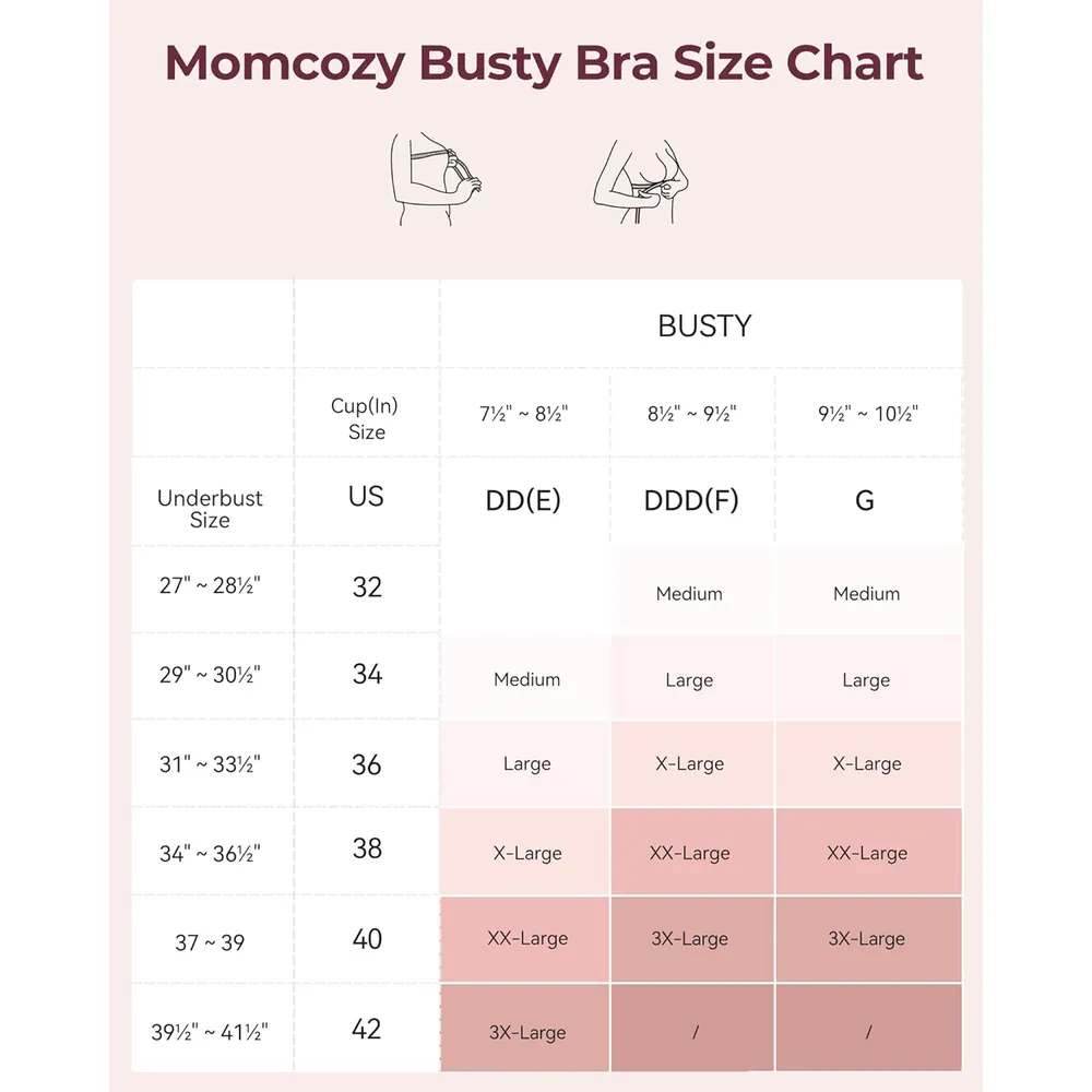 Momcozy brasier algodón cobertura completa | M - Gris