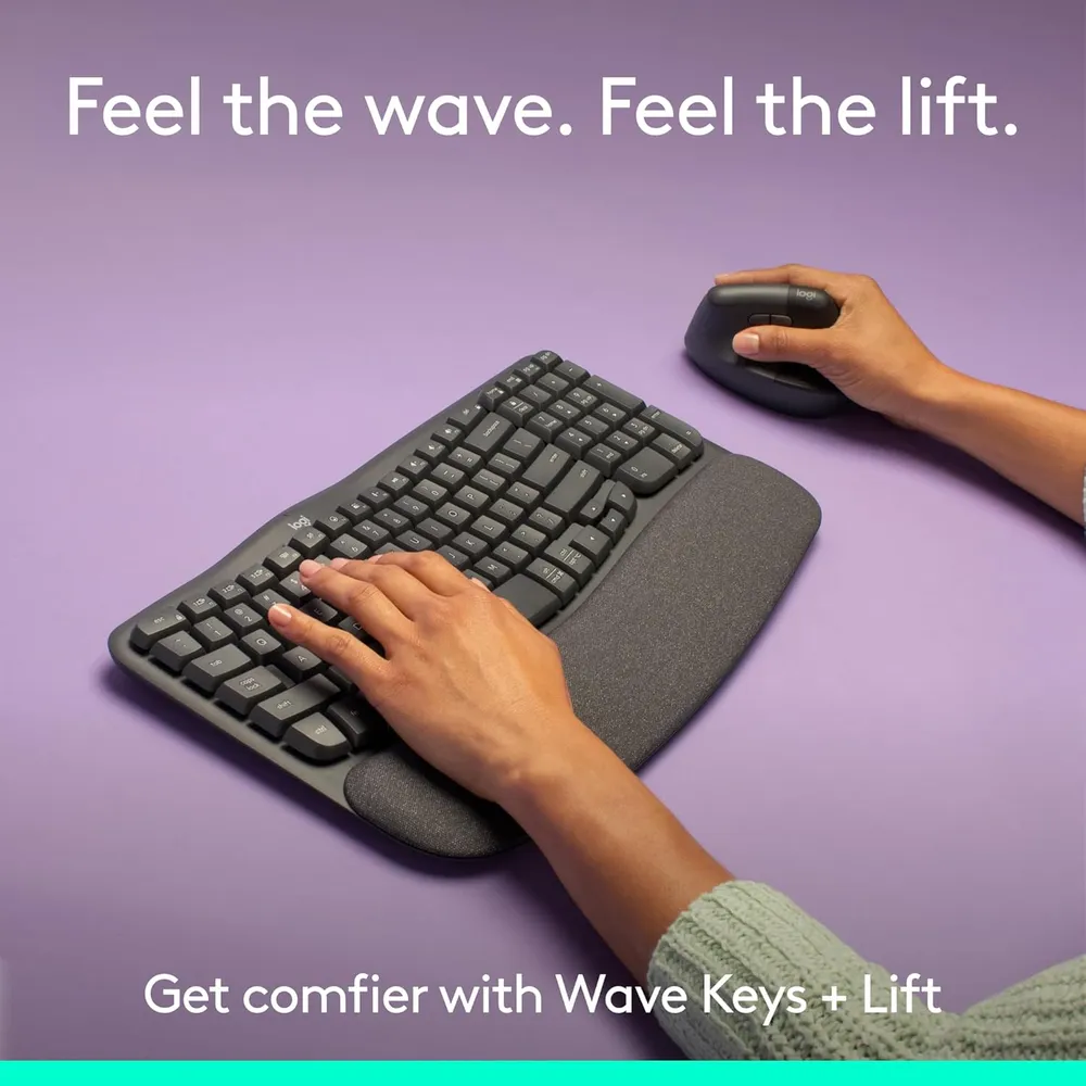 COMBO TECLADO Y MOUSE INALÁMBRICOS WAVE KEYS LOGITECH