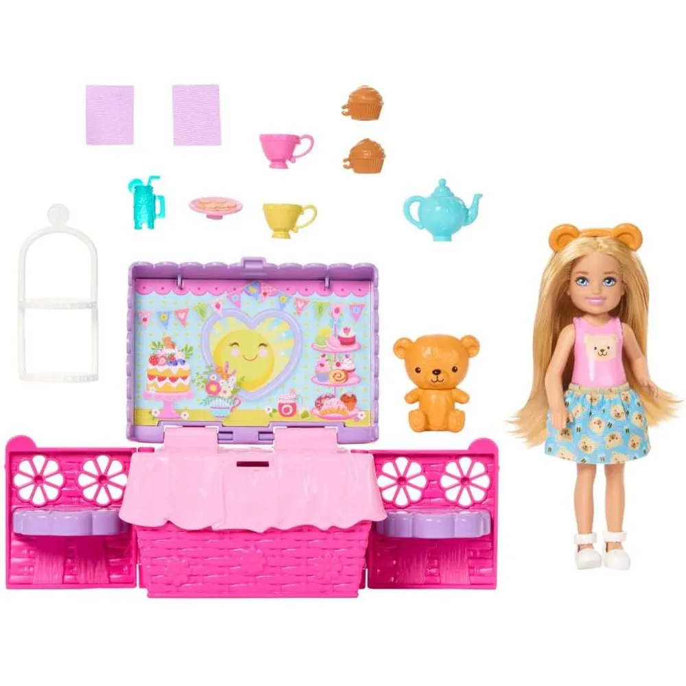 BARBIE CHELSEA TEA PARTY SET FIESTA CON ACCESORIOS