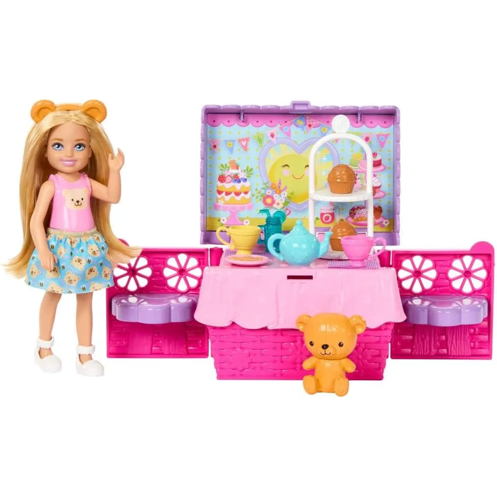 BARBIE CHELSEA TEA PARTY SET FIESTA CON ACCESORIOS