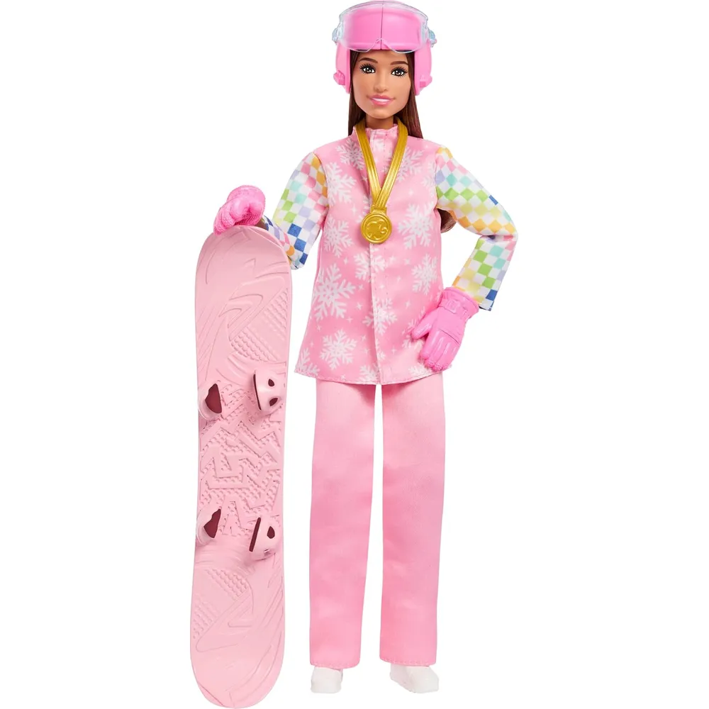 BARBIE PROFESIONES SNOWBOARD MUÑECA CON ACCESORIOS