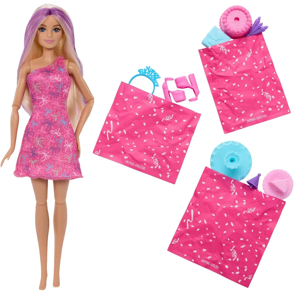 BARBIE RISE SURPRISE CUMPLEAÑOS MASCOTAS MUÑECA CON SORPRESAS