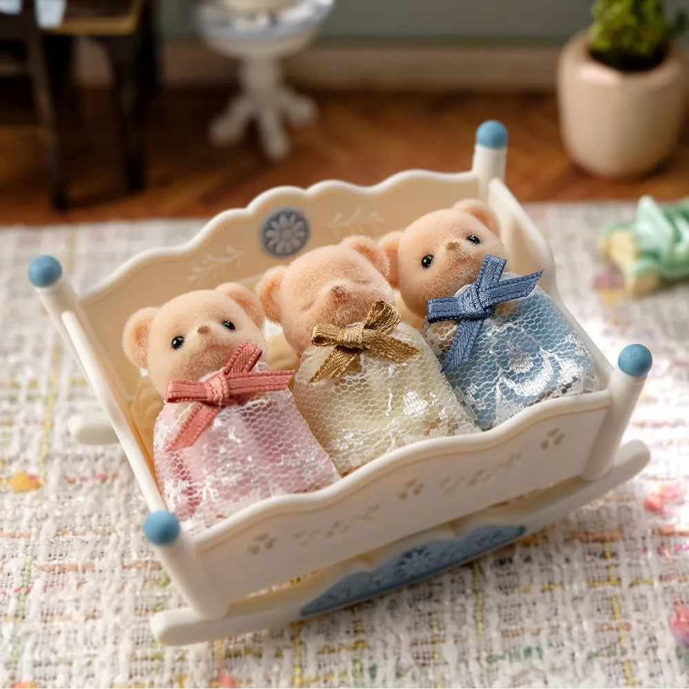 MUÑECA SYLVANIAN FAMILIES TRILLIZOS OSO GALLETA