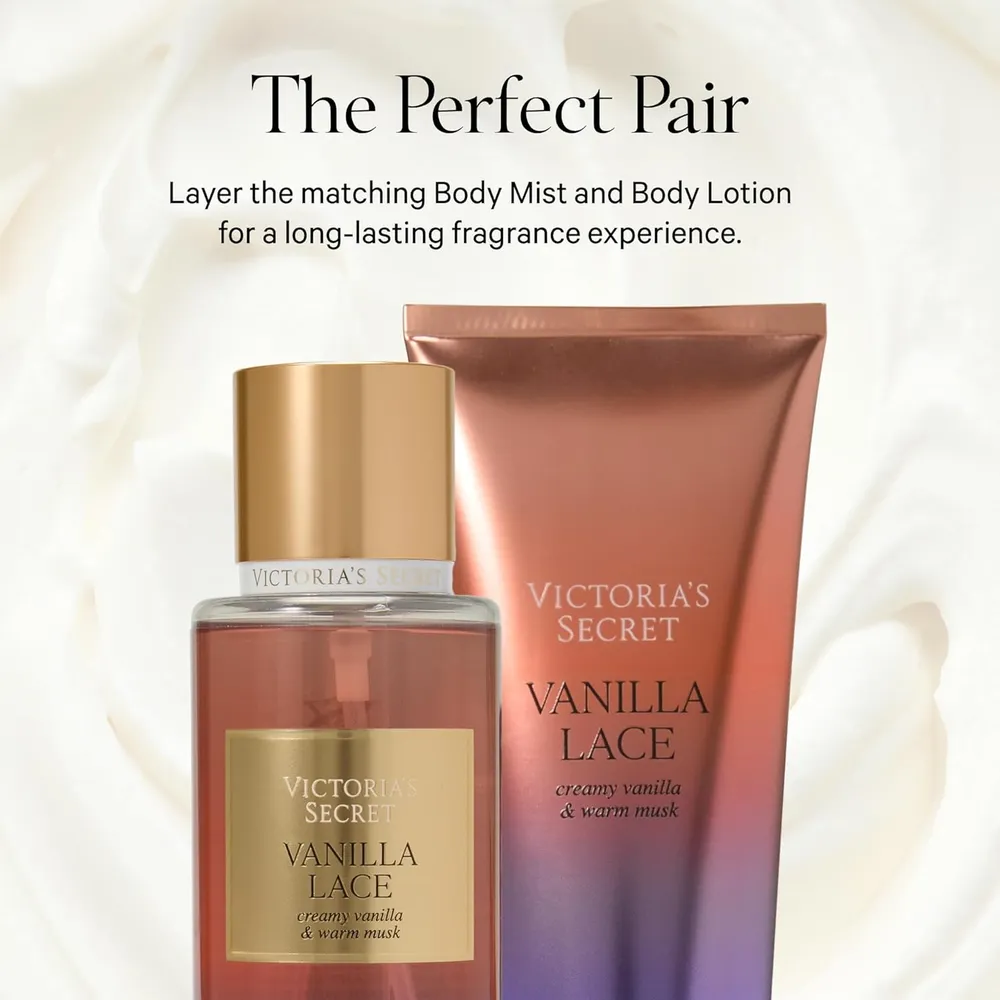 BODY LOTION VANILLA LACE VICTORIA SECRET MUJER 8 OZ / 236 ML