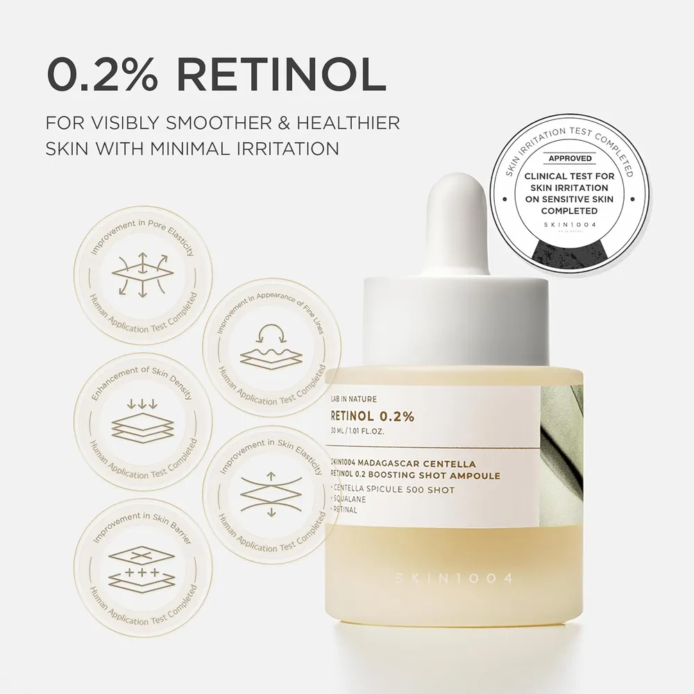 SÉRUM FACIAL RETINOL 0.2% ANTIEDAD REAFIRMANTE SKIN1004 | 1.01 OZ / 30 ML
