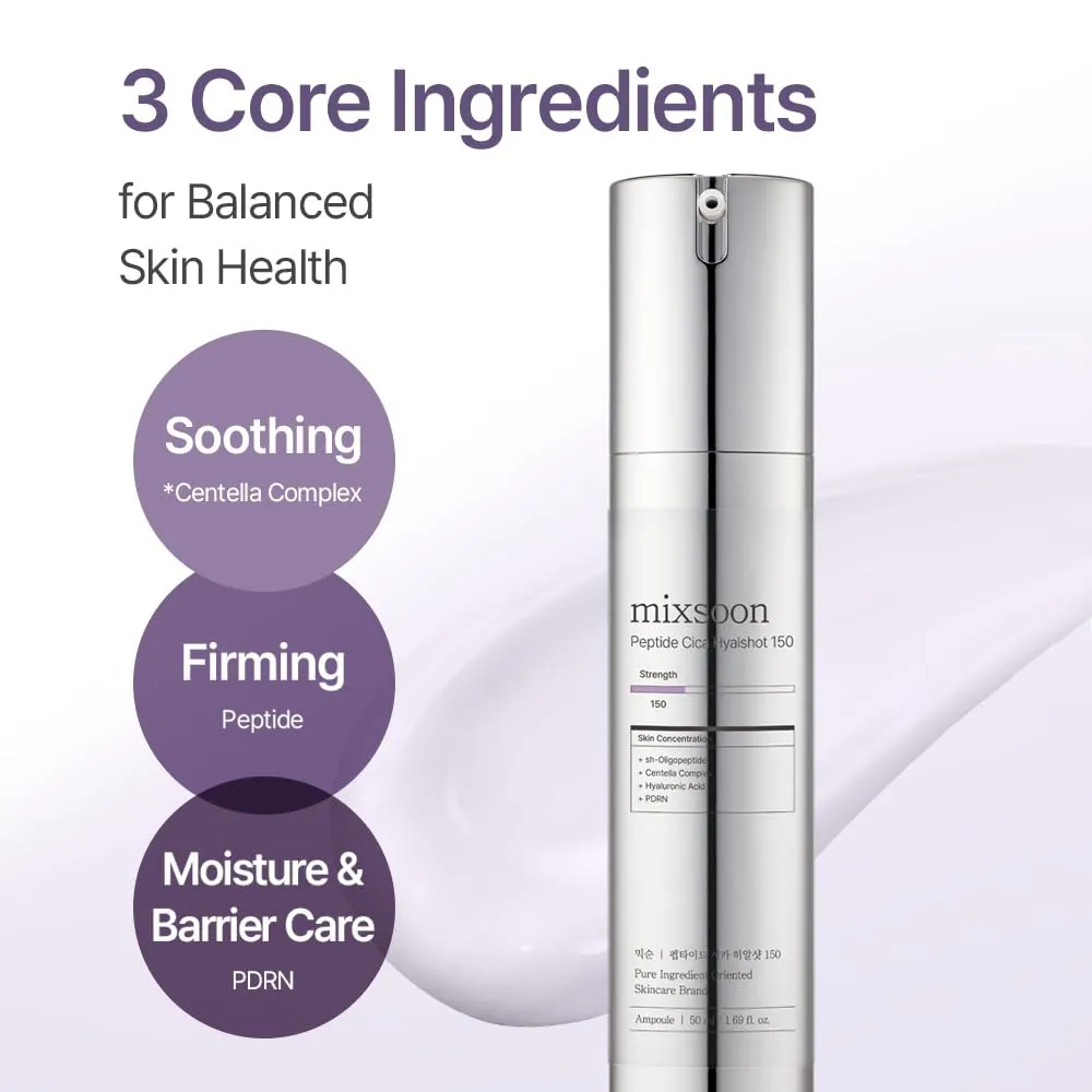 MIXSOON SUERO PEPTIDE CICA HYALSHOT 150 - 1.7 OZ / 50 ML