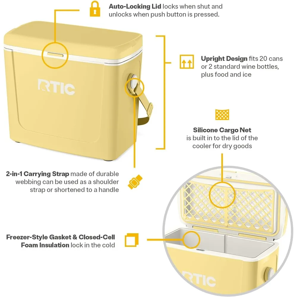 COOLER RTIC | SUNLIGHT / WHITE