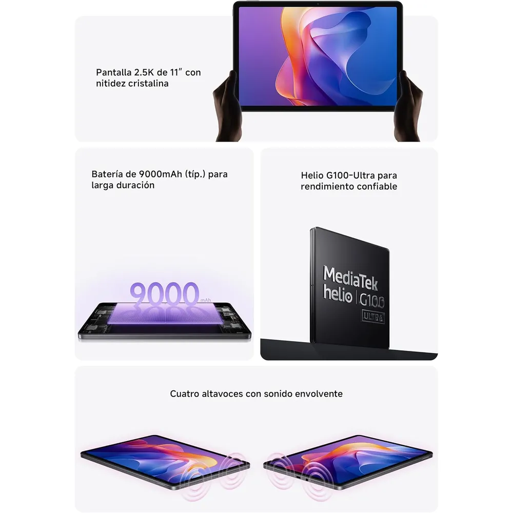 TABLET XIAOMI REDMI PAD 2 4G 128GB 4GB | GRIS GRAFITO