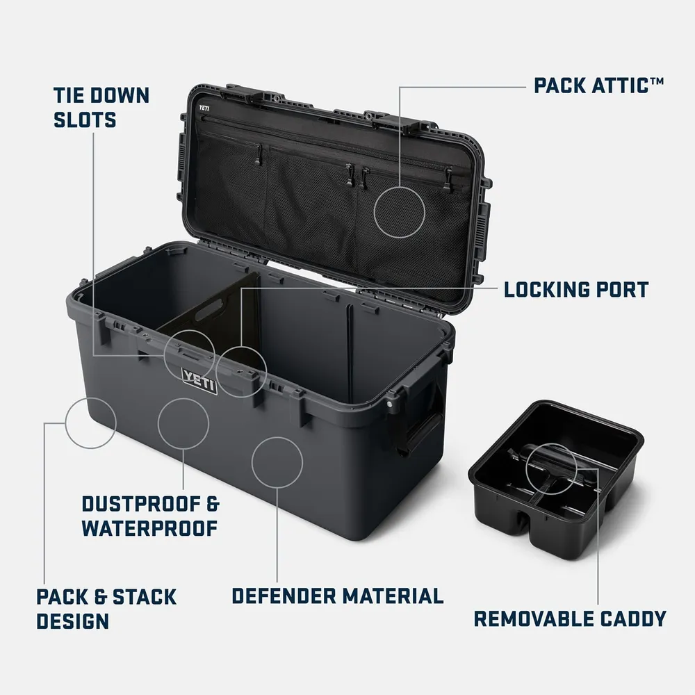 YETI Gobox 60 Caja de Herramientas Impermiable | Marrón