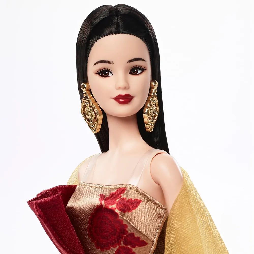 BARBIE SIGNATURE AÑO NUEVO LUNAR MUÑECA VESTIDO ROJO