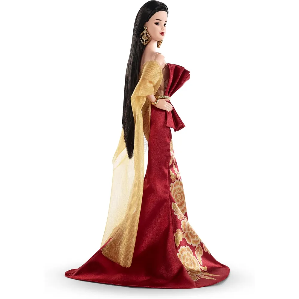 BARBIE SIGNATURE AÑO NUEVO LUNAR MUÑECA VESTIDO ROJO