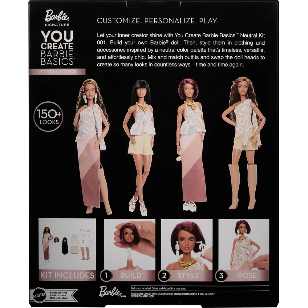 BARBIE BASICS YOU CREATE MUÑECA PERSONALIZABLE 001
