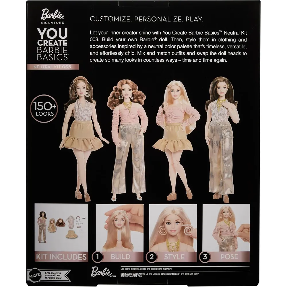 BARBIE BASICS YOU CREATE MUÑECA PERSONALIZABLE 003