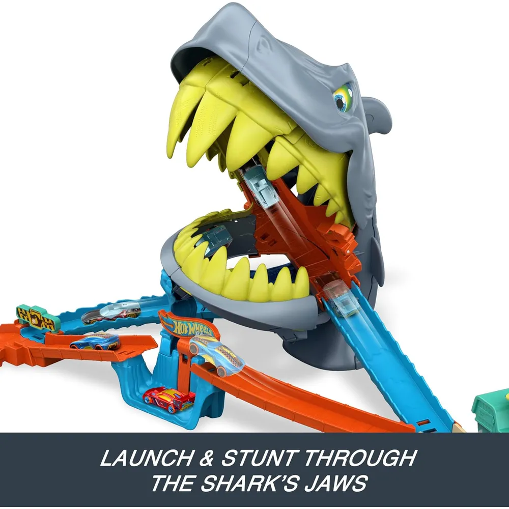 HOT WHEELS PISTA CITY SHARK CHOMP BEACH