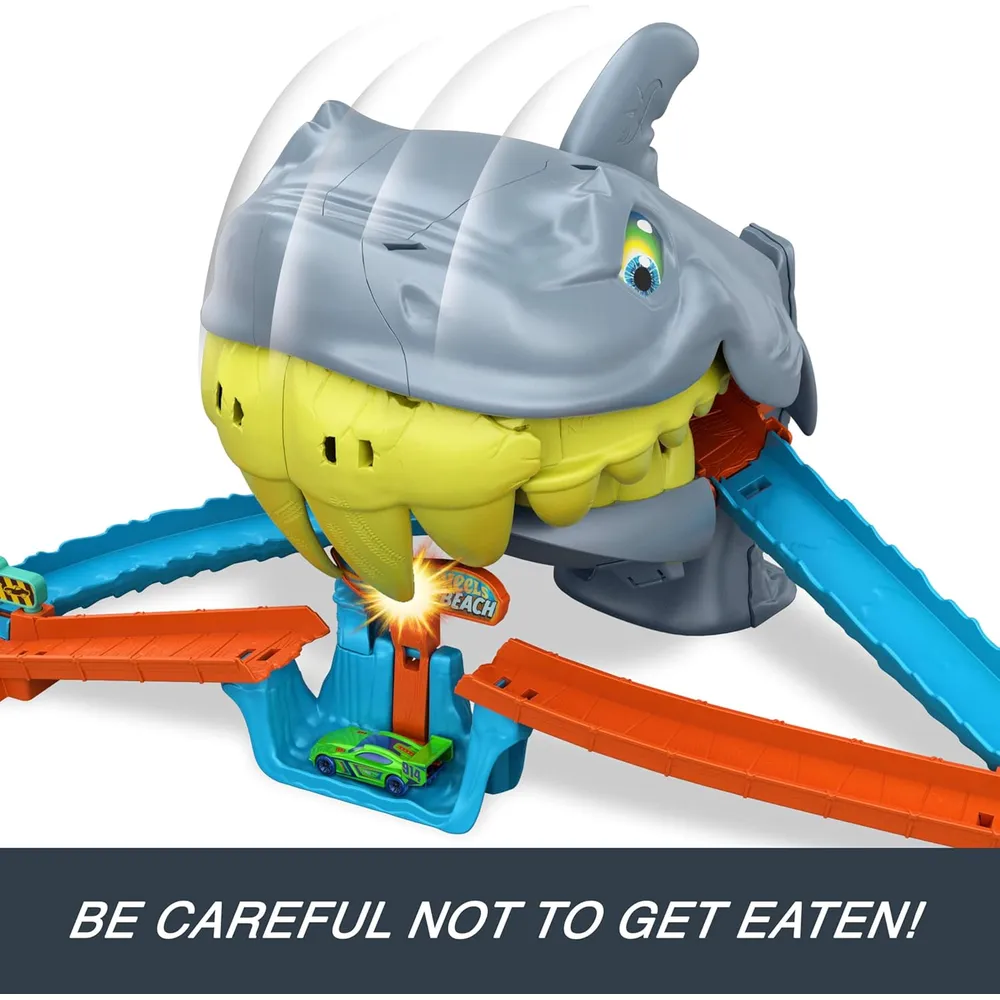 HOT WHEELS PISTA CITY SHARK CHOMP BEACH