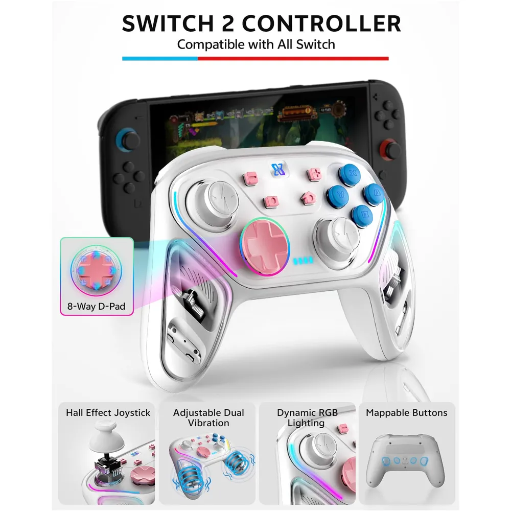 Kit de Accesorios 16 en 1 Para Nintendo Switch 2 | Blanco