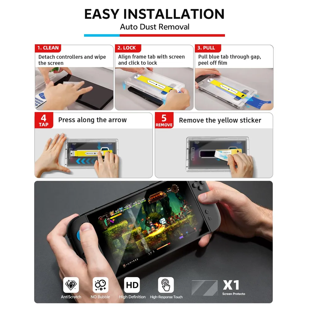 Kit de Accesorios 16 en 1 Para Nintendo Switch 2 | Negro Cuero