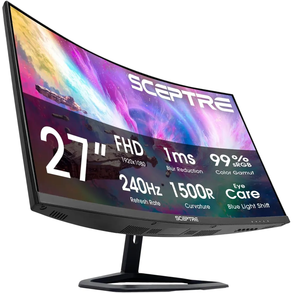 Sceptre C275B-FWT240 Curvo Monitor 27" Full HD 240Hz