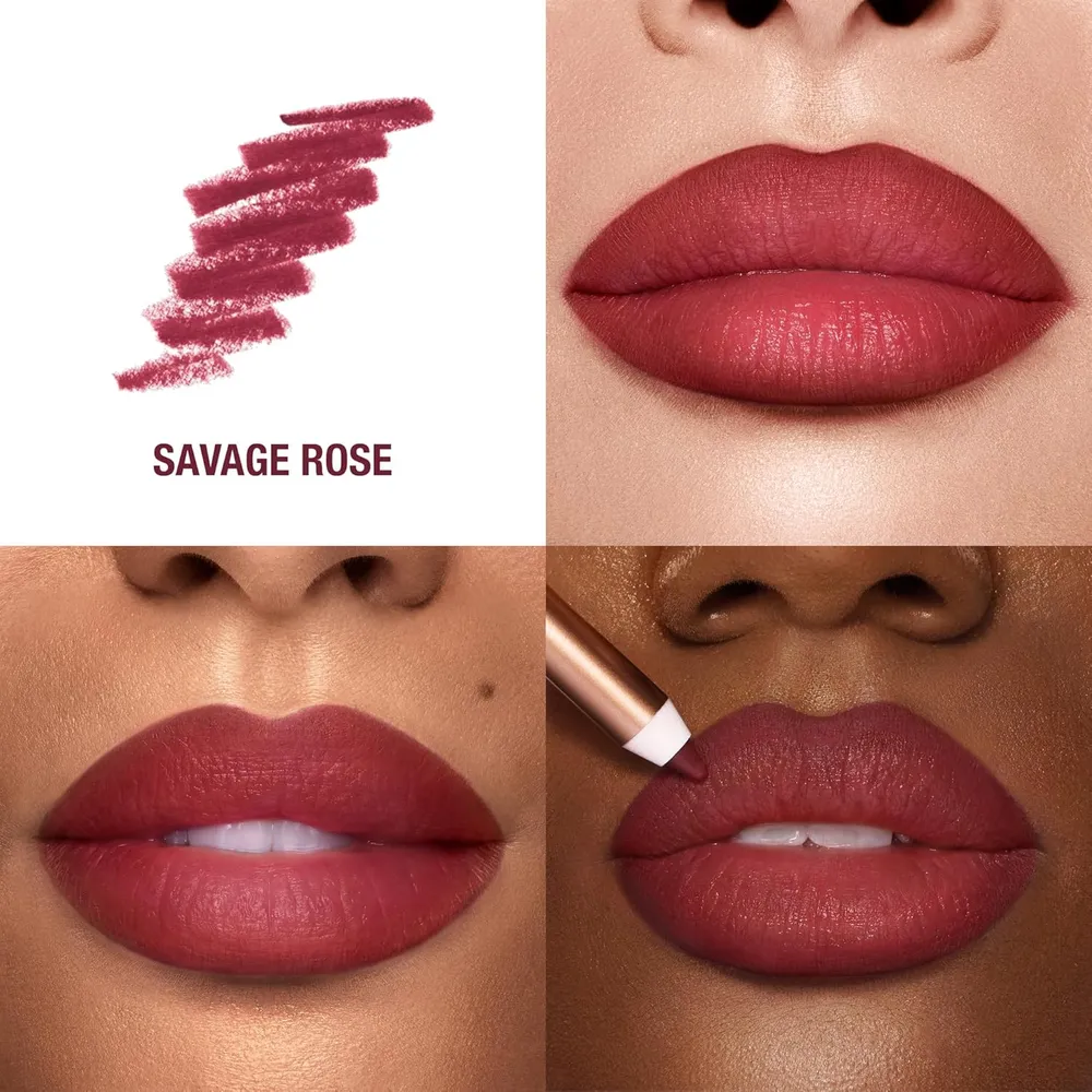 Charlotte Tilbury Lip Cheat Lápiz delineador de labios | Savage Rose - rojo rosado cálido