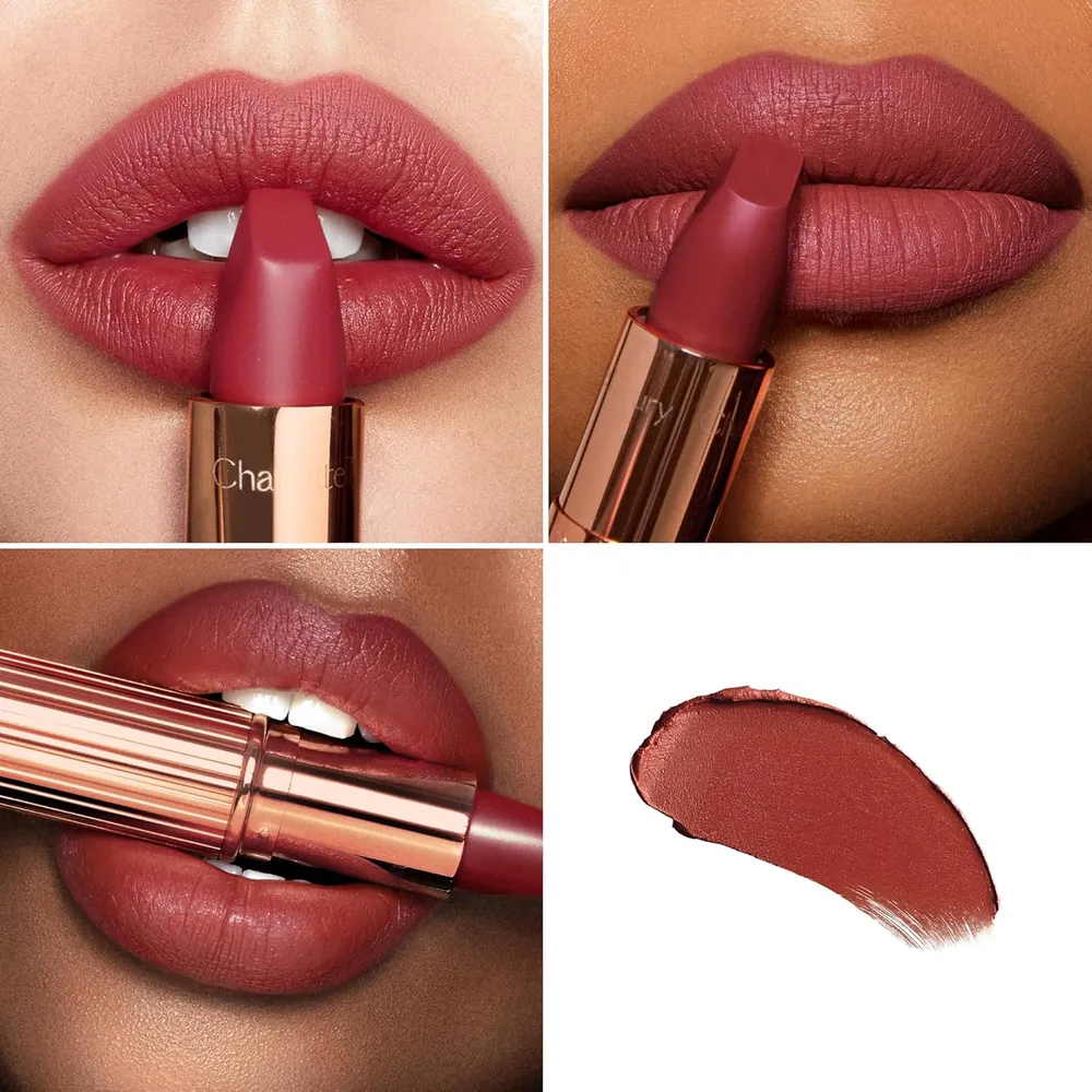 Charlotte Tilbury Revolution Lápiz labial mate | M.I.Kiss - rojo baya