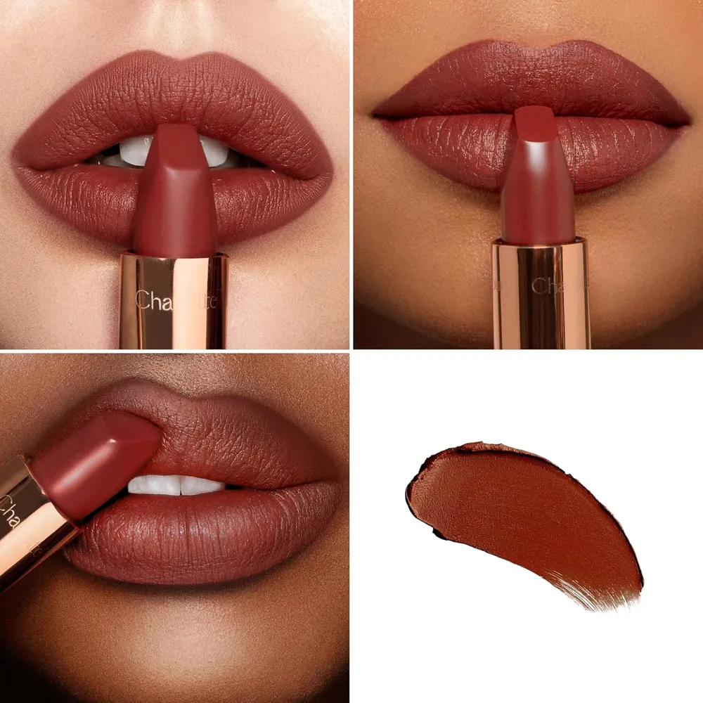Charlotte Tilbury Revolution Lápiz labial mate | Tan 90's - marrón mate