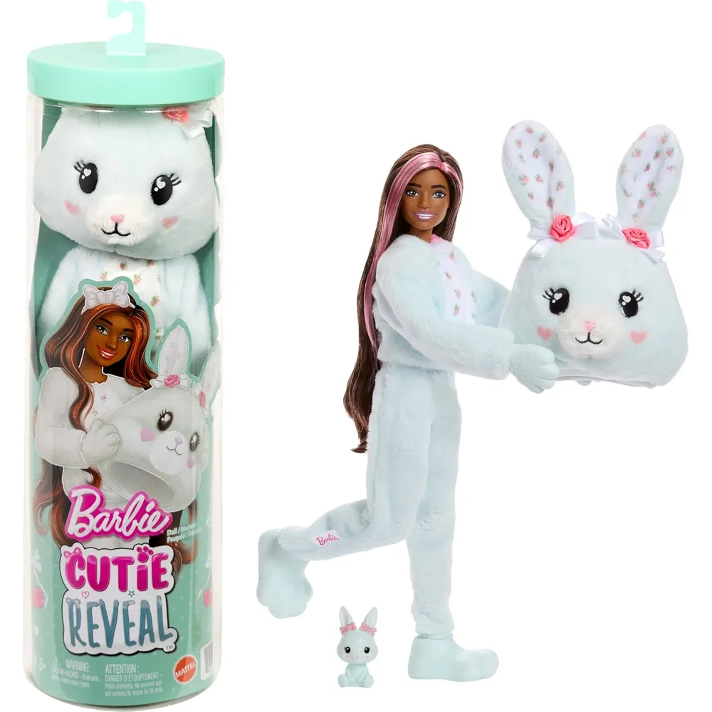BARBIE CUTIE REVEAL CONEJITO CUDDLY CON SORPRESAS