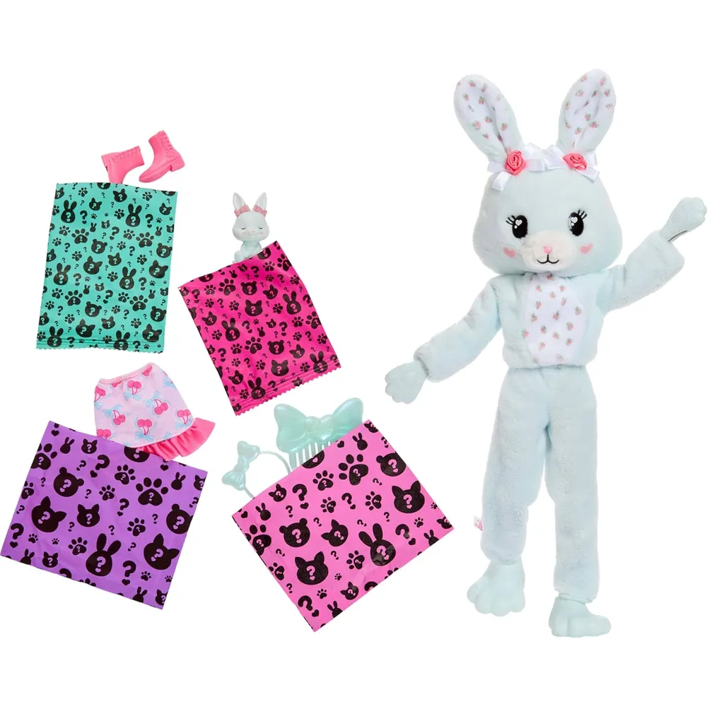 BARBIE CUTIE REVEAL CONEJITO CUDDLY CON SORPRESAS