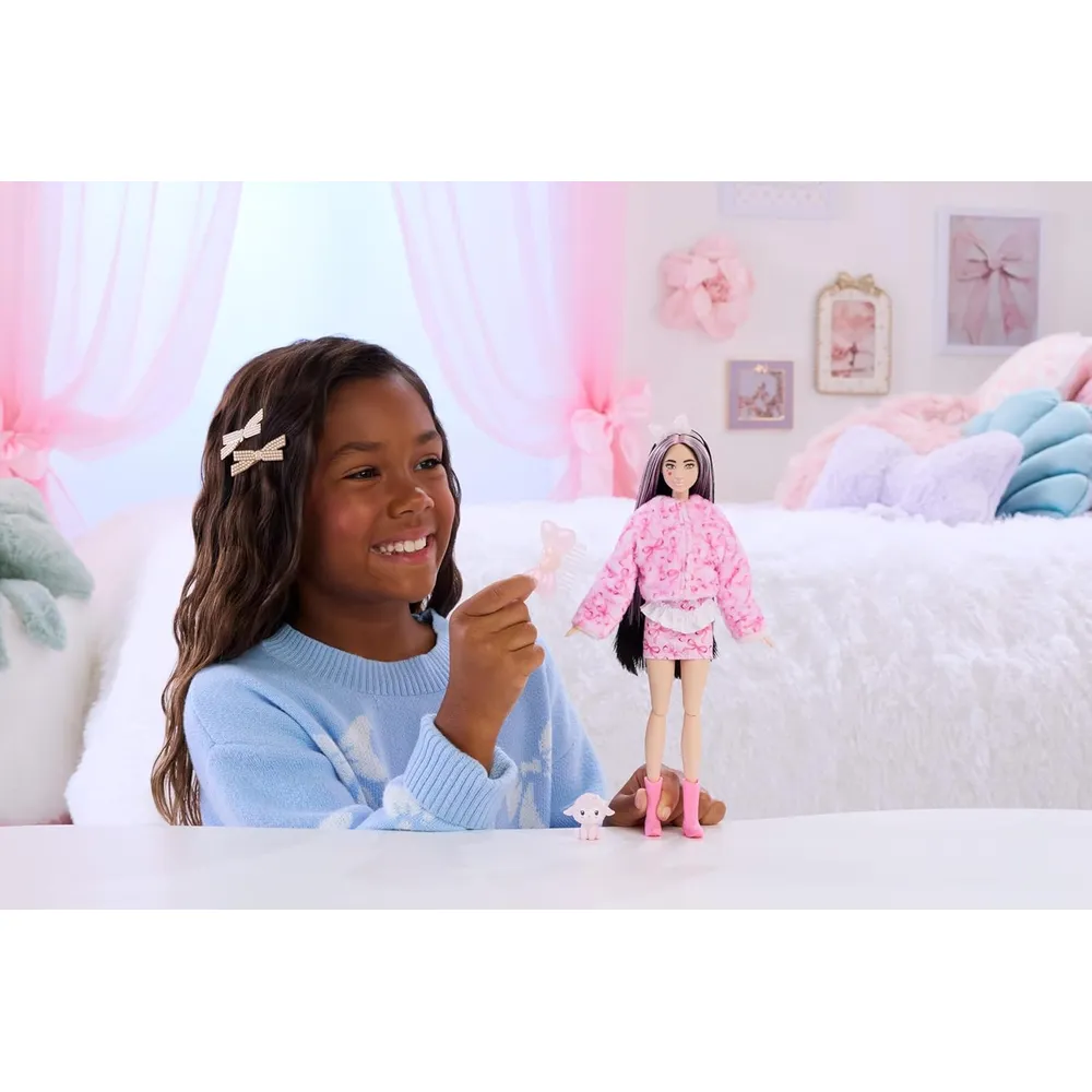 BARBIE CUTIE REVEAL CORDERO CUDDLY MUÑECA CON SORPRESAS