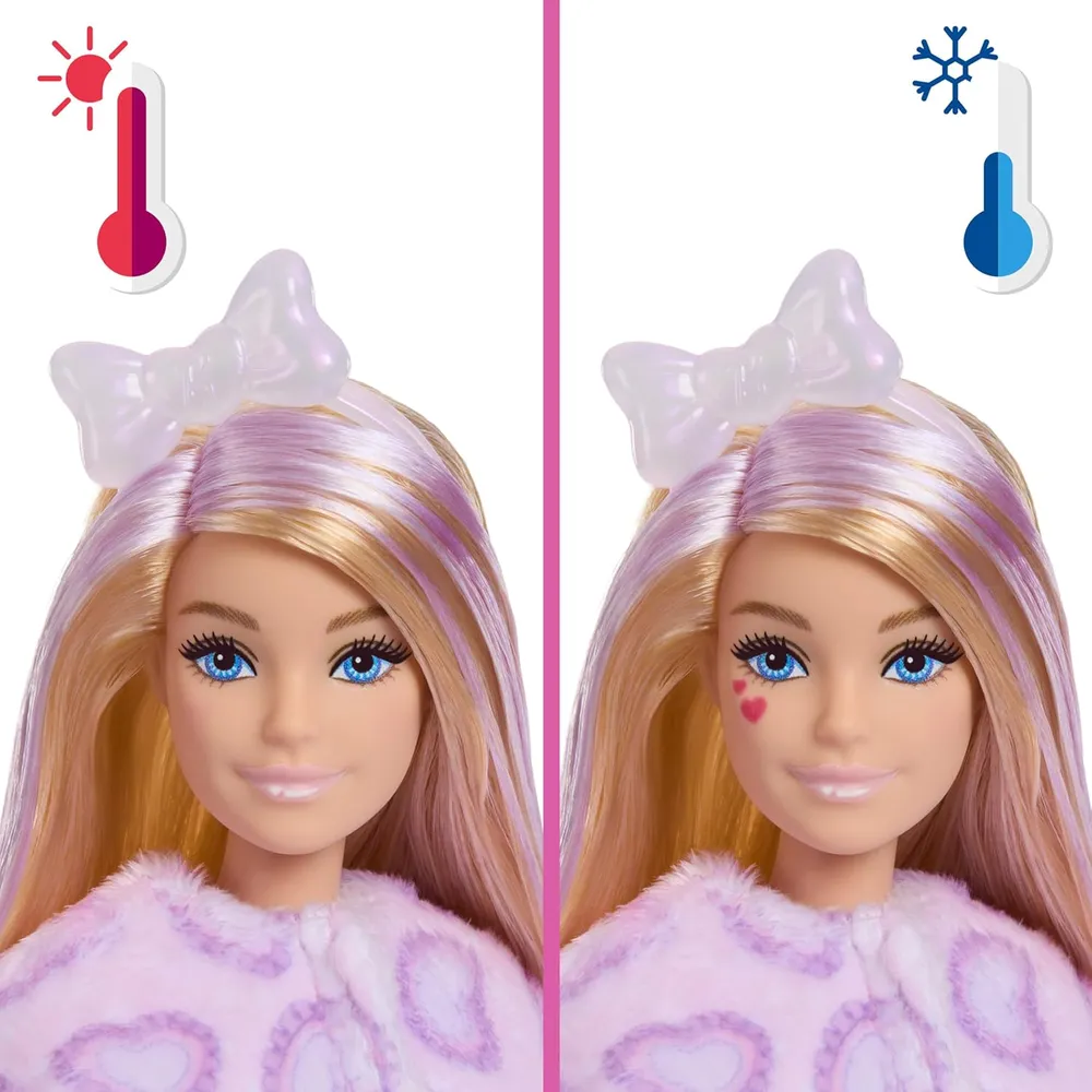 BARBIE CUTIE REVEAL GATITO CUDDLY MUÑECA CON SORPRESAS