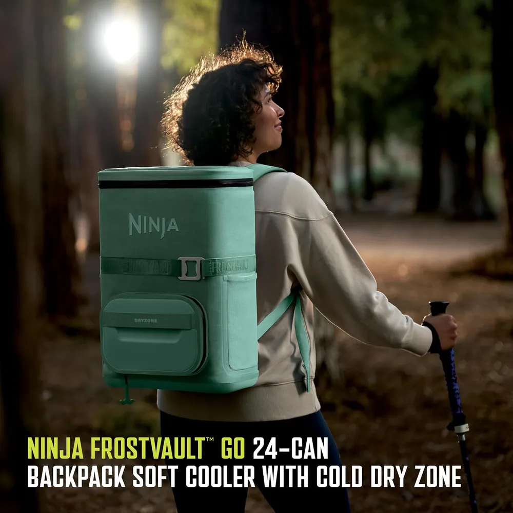 Ninja mochila térmica Frostvault Go Can, 24 qt / 22,7 L | Agua