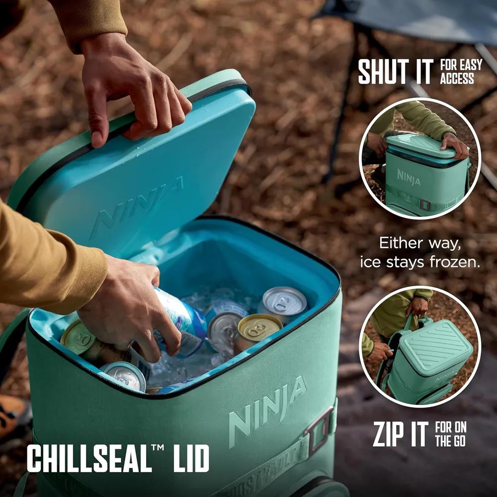 Ninja mochila térmica Frostvault Go Can, 24 qt / 22,7 L | Agua