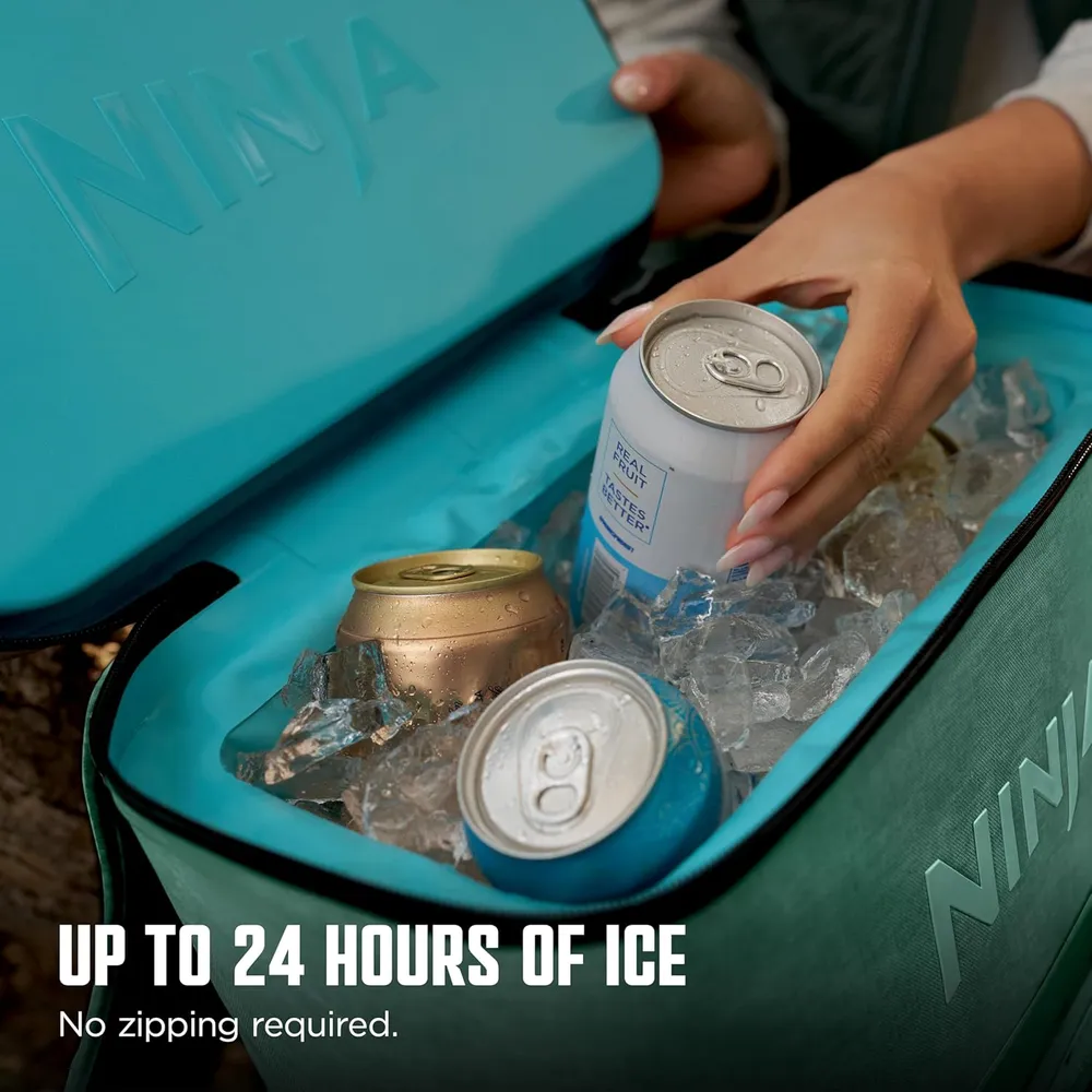 Ninja mochila térmica Frostvault Go Can, 24 qt / 22,7 L | Agua