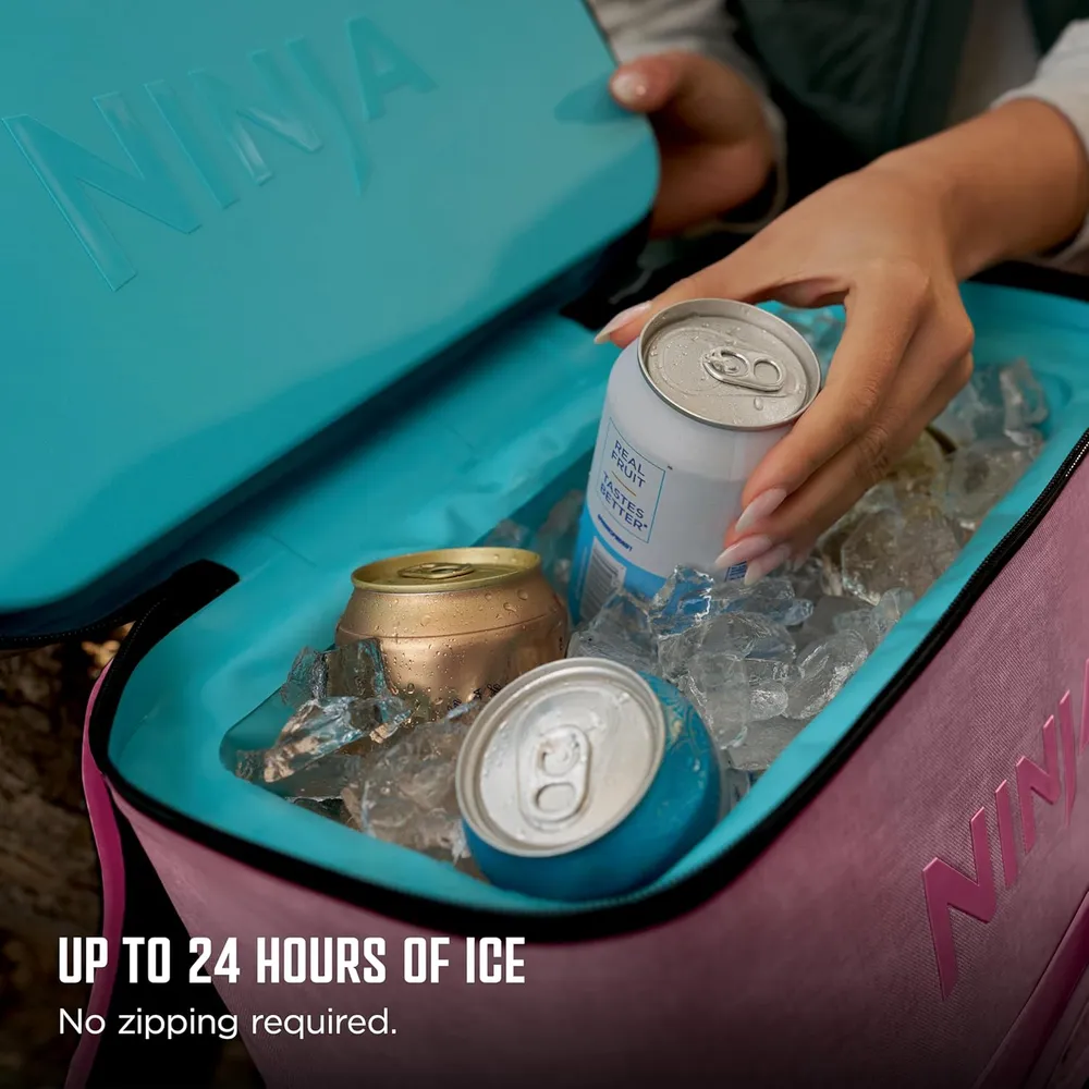 Ninja mochila térmica Frostvault Go Can, 36 qt / 34,1 L | Rosado