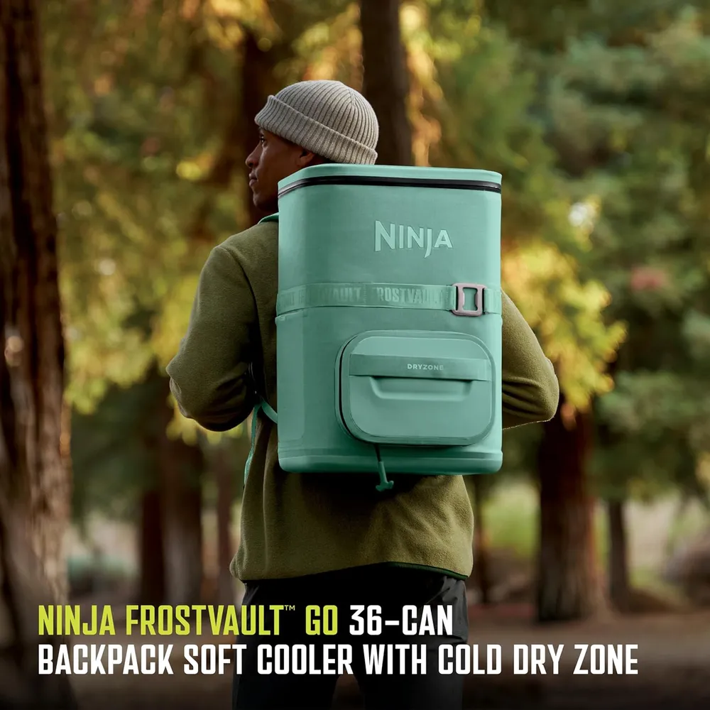 Ninja mochila térmica Frostvault Go Can, 36 qt / 34,1 L | Agua