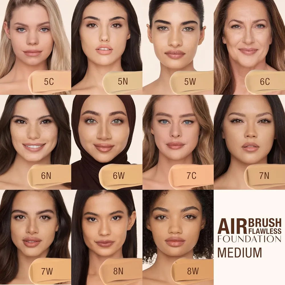 Charlotte Tilbury Airbrush Base de maquillaje mate | 07 Cálido
