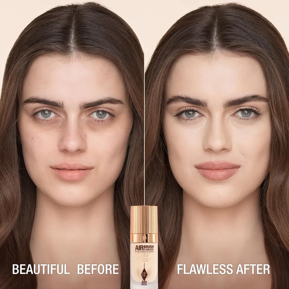 Charlotte Tilbury Airbrush Base de maquillaje mate | 02 Cálido