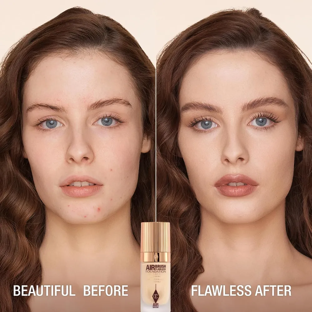 Charlotte Tilbury Airbrush Base de maquillaje mate | 03 Cálido
