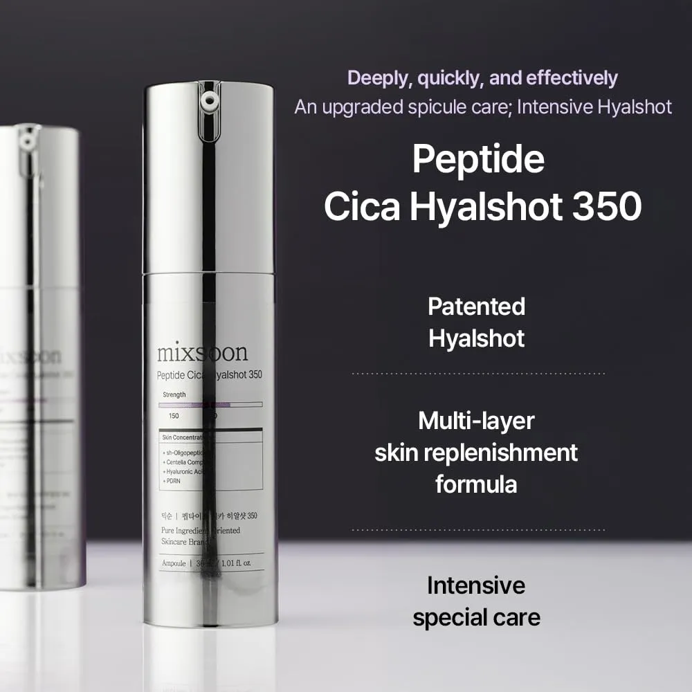 MIXSOON SUERO PEPTIDE CICA HYALSHOT 350 - 1 OZ / 30 ML