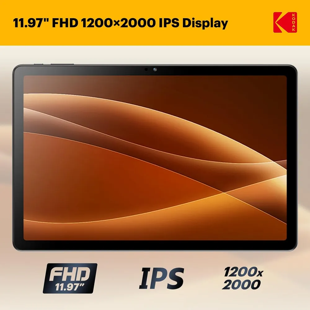 Kodak K12 tableta Full HD Android 128 GB