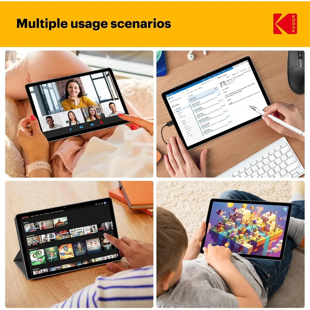 Kodak K12 tableta Full HD Android 128 GB