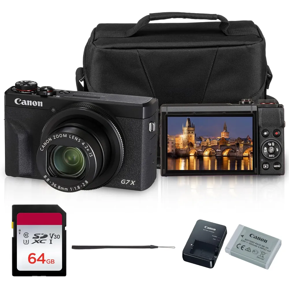 Canon PowerShot G7 X Mark III 4K | Negro