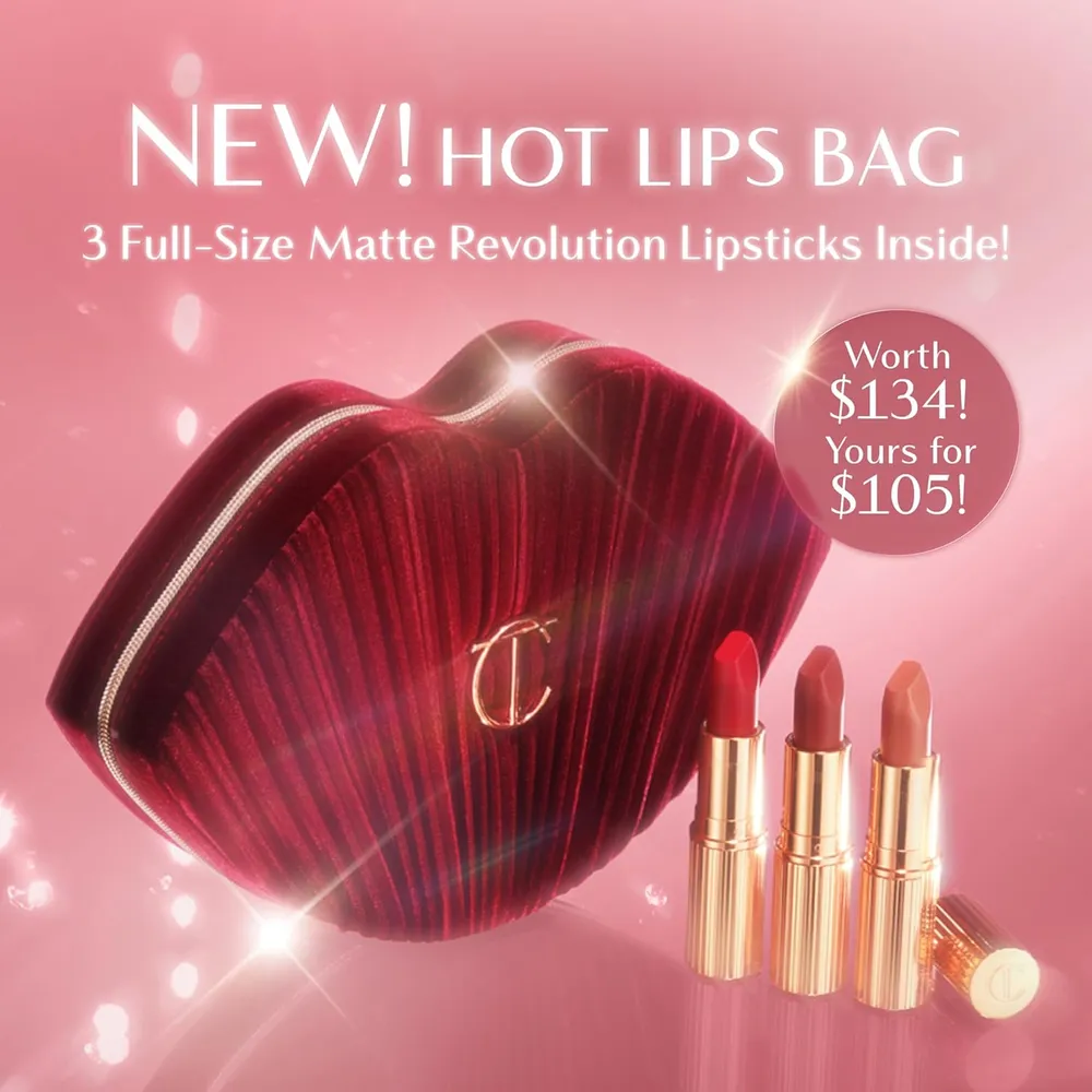 Charlotte Tilbury Hot Lips Set de 3 labiales