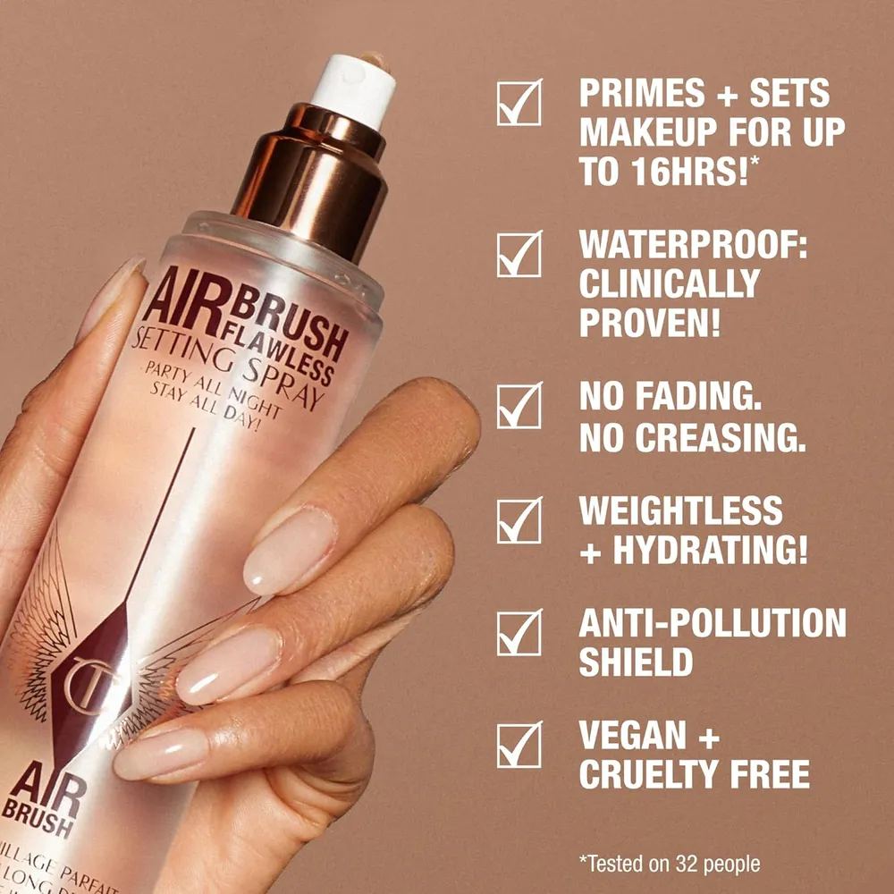 Charlotte Tilbury Kit de maquillaje prebase UV y spray fijador