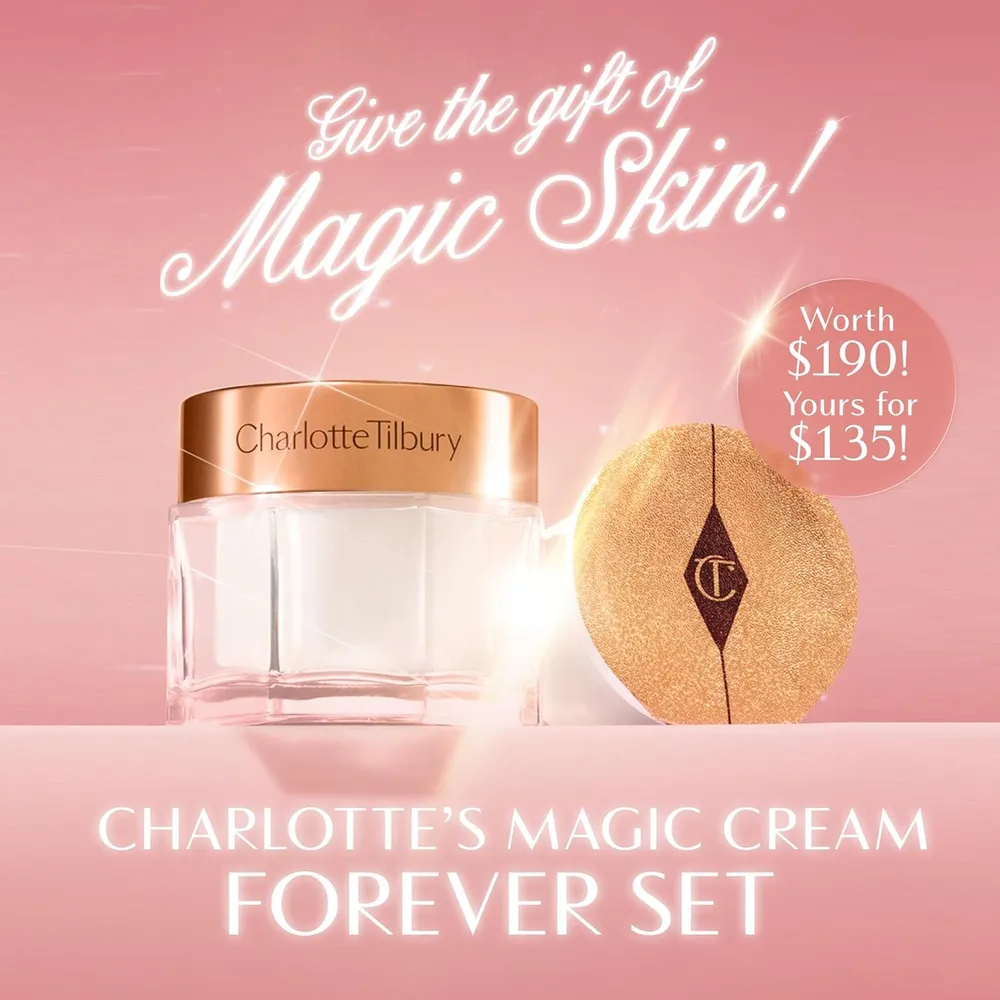Charlotte Tilbury Magic Cream Crema hidratante facial | 3.38 oz / 100 ml
