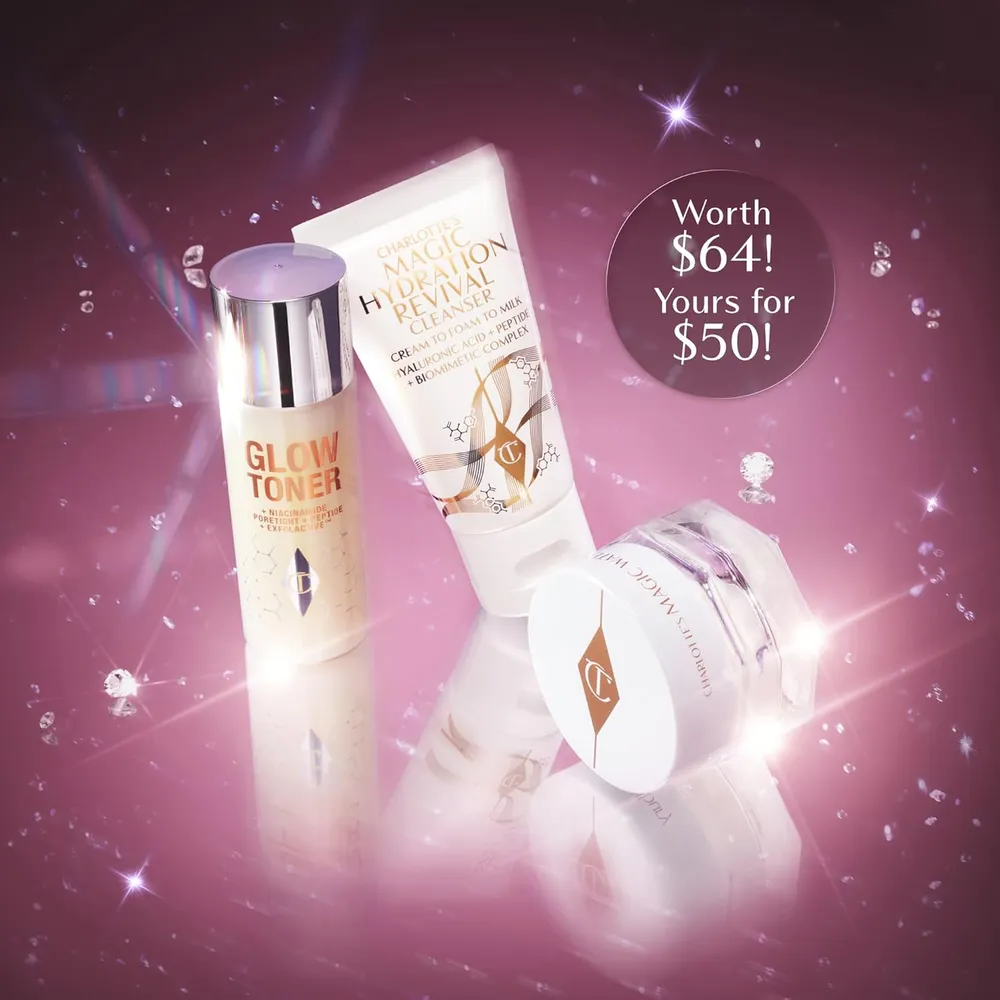 Charlotte Tilbury Hidratación Revitalizante Kit de viaje cuidado de la piel